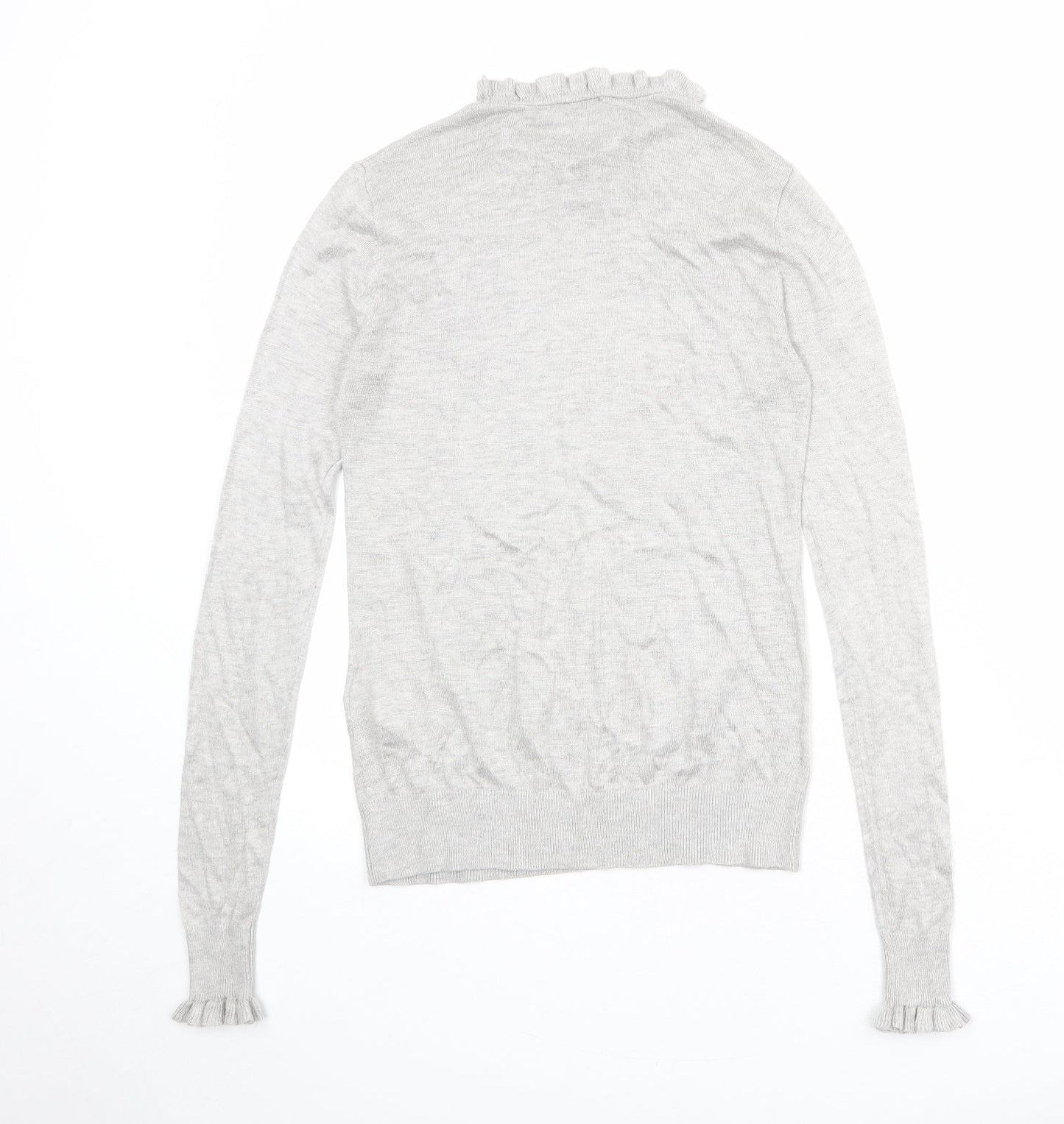 Womens UK Size 8 Warehouse Grey Pullover Jumper