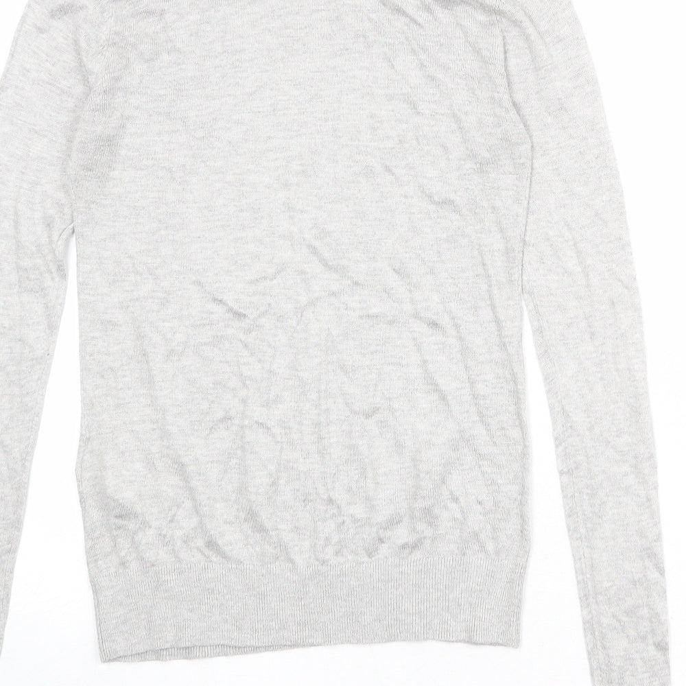 Womens UK Size 8 Warehouse Grey Pullover Jumper