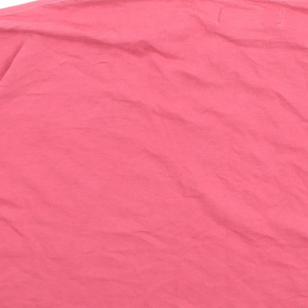 Womens UK Size S Topshop Pink Basic T-Shirt