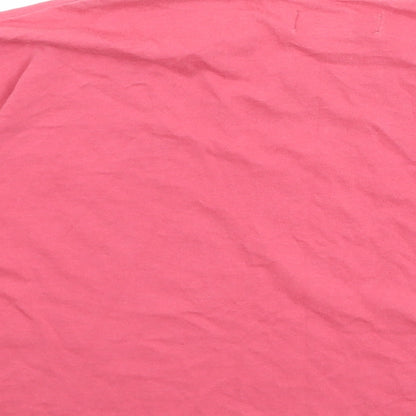 Womens UK Size S Topshop Pink Basic T-Shirt