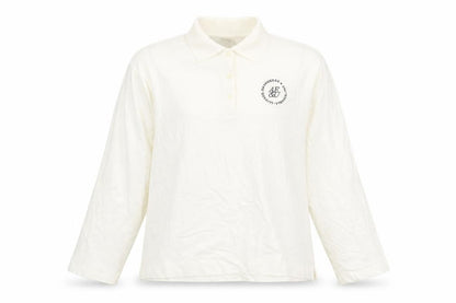Womens UK Size L H&M Ivory Basic Polo