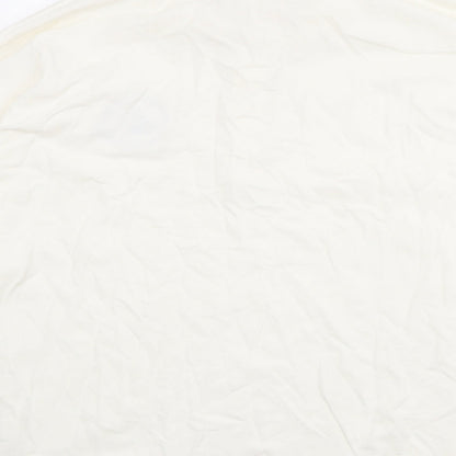 Womens UK Size L H&M Ivory Basic Polo
