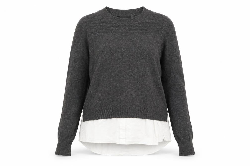 Womens UK Size 10 River Island Grey Pullover Jumper