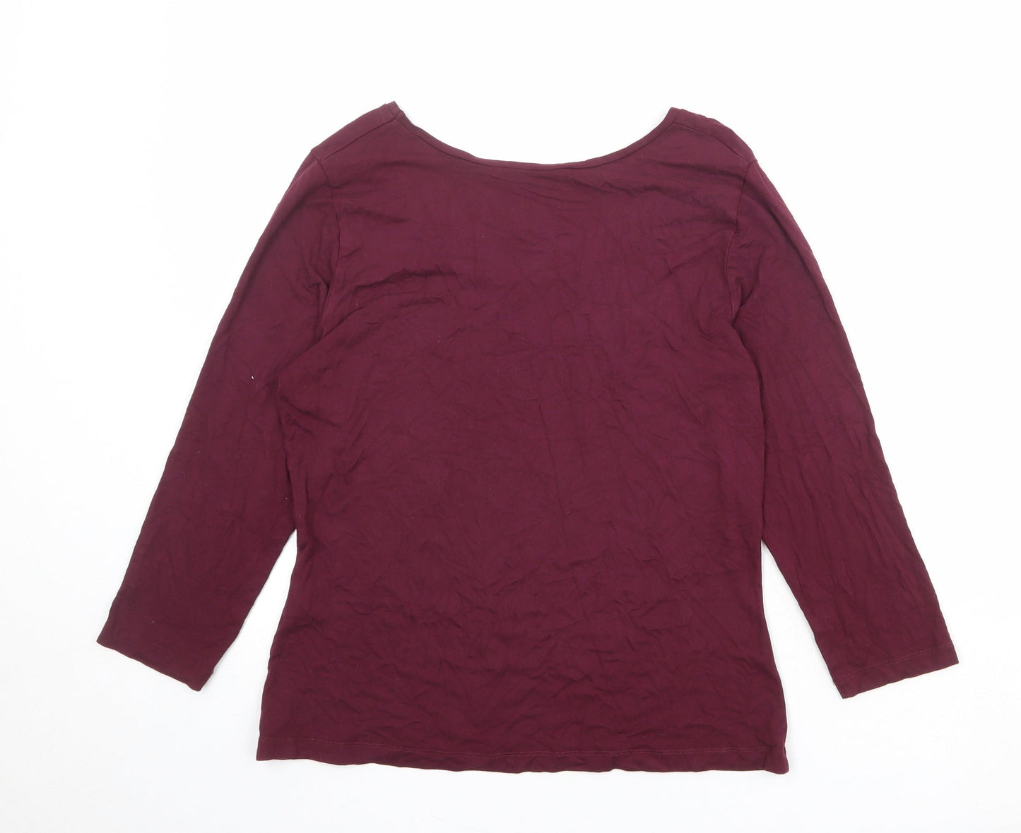 Womens UK Size 16 Artigiano Red Basic T-Shirt
