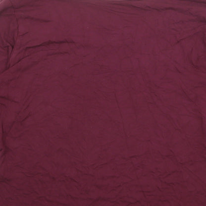 Womens UK Size 16 Artigiano Red Basic T-Shirt