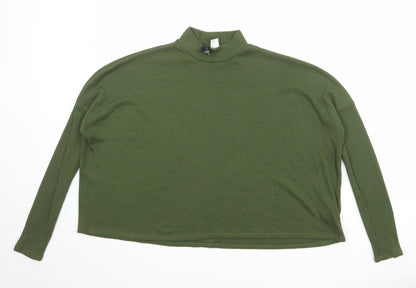Womens UK Size M Divided by H&M Green Pullover Jumper