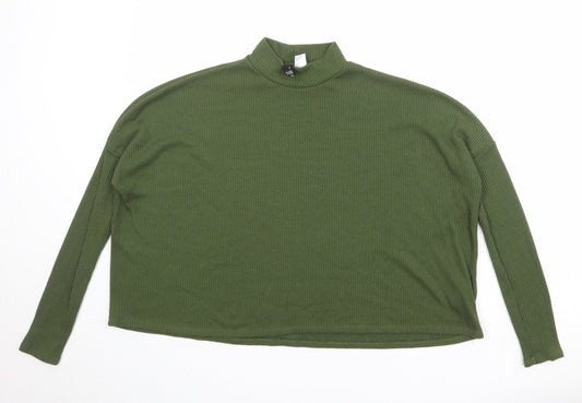 Womens UK Size M Divided by H&M Green Pullover Jumper