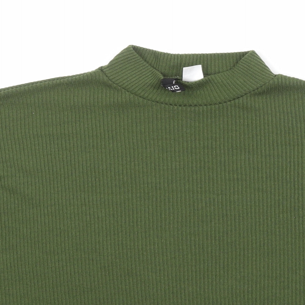 Womens UK Size M Divided by H&M Green Pullover Jumper