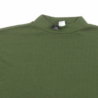Womens UK Size M Divided by H&M Green Pullover Jumper