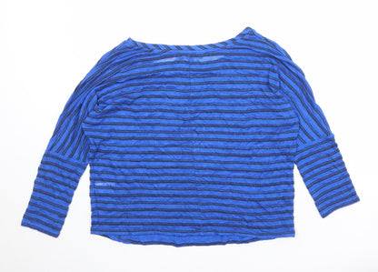 Womens UK Size 12 Marks and Spencer Blue Pullover Jumper