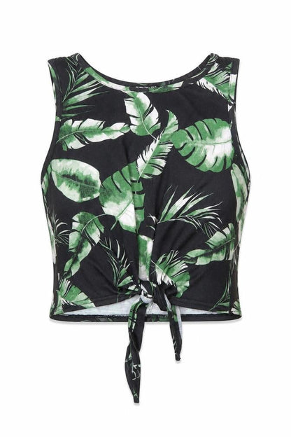 Womens UK Size M Select Black Cropped Tank