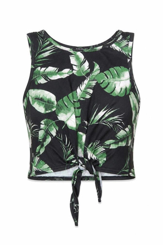 Womens UK Size M Select Black Cropped Tank