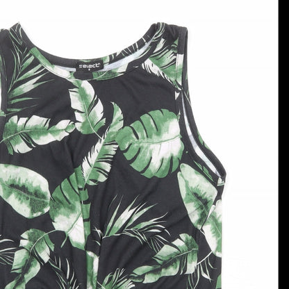 Womens UK Size M Select Black Cropped Tank