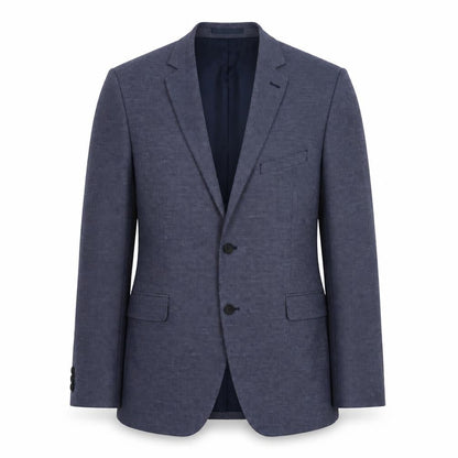 M&Co Mens Blue Polyester Jacket Suit Jacket Size 44 Regular