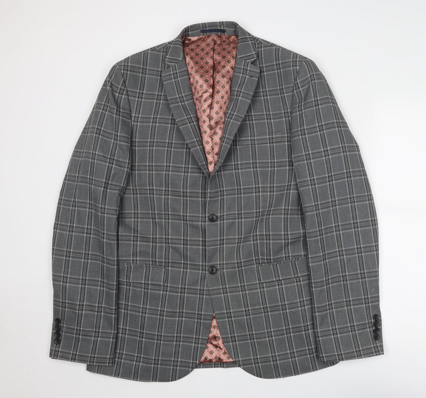 Mens UK Size 42 NEXT Regular Grey Suit Jacket