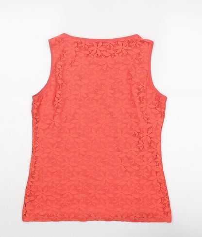 Womens UK Size 10 Wallis Pink Basic Tank