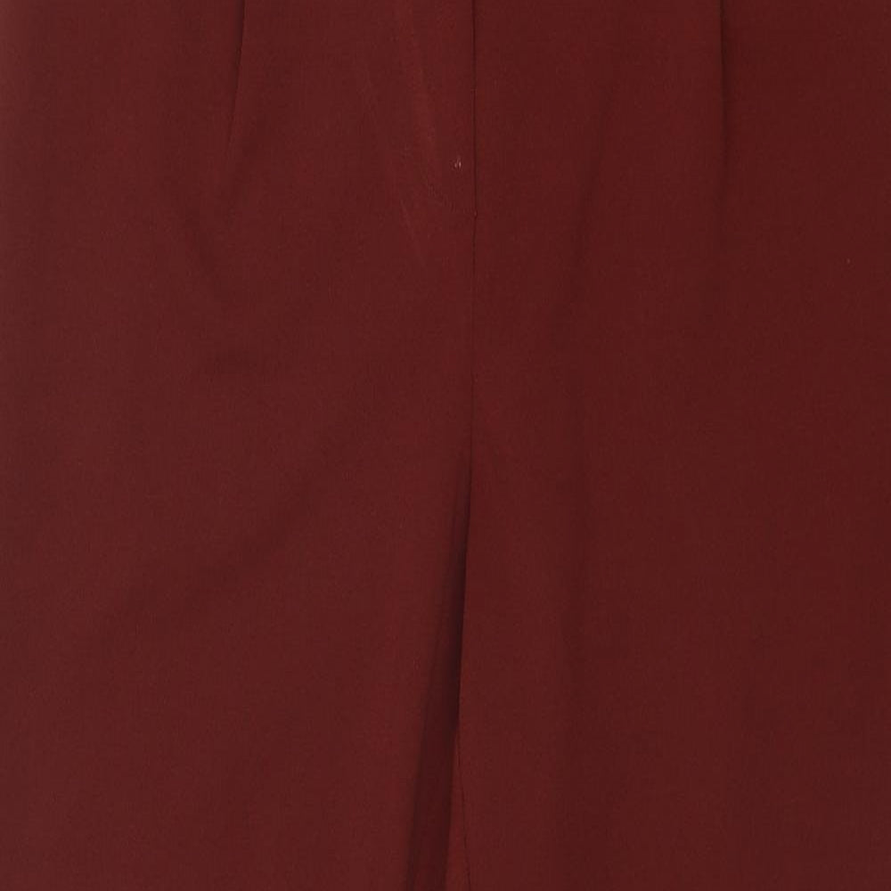 Womens UK Size M Terranova Regular Fit Carrot Brown Trousers