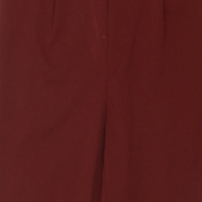 Womens UK Size M Terranova Regular Fit Carrot Brown Trousers