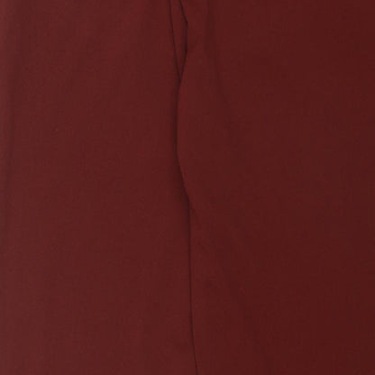 Womens UK Size M Terranova Regular Fit Carrot Brown Trousers