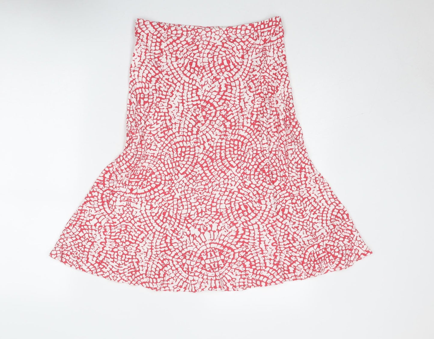 Cotswold Collections Womens Pink Geometric Polyester Swing Skirt Size S