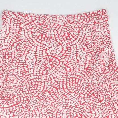 Cotswold Collections Womens Pink Geometric Polyester Swing Skirt Size S