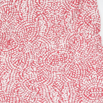 Cotswold Collections Womens Pink Geometric Polyester Swing Skirt Size S