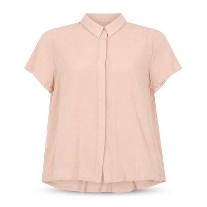 Womens UK Size XS French Connection Pink Basic Button-Up