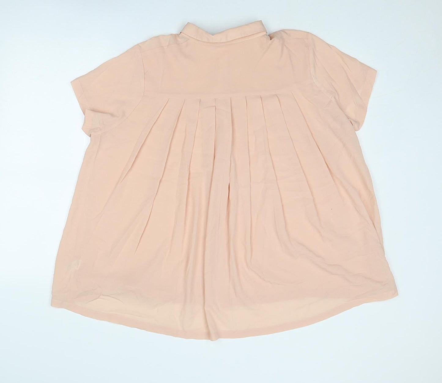 French Connection Womens Pink Polyester Basic Button-Up Size XS Collared