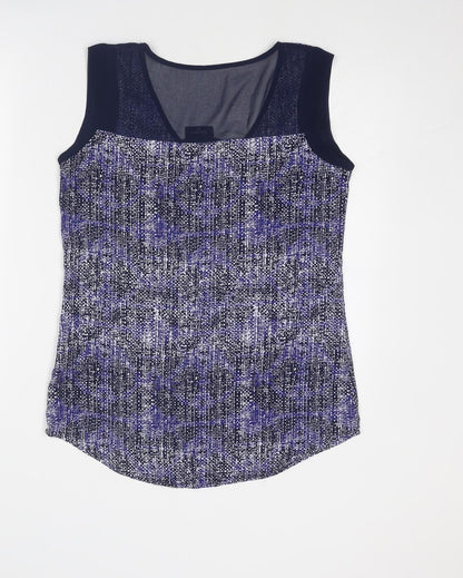 Womens UK Size 8 Jeanswest Blue Basic Blouse