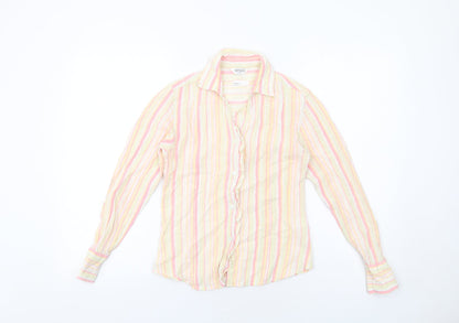 Womens UK Size 12 Editions Multicoloured Basic Button-Up