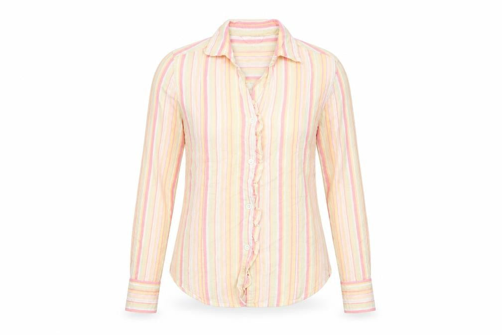 Womens UK Size 12 Editions Multicoloured Basic Button-Up
