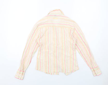 Womens UK Size 12 Editions Multicoloured Basic Button-Up
