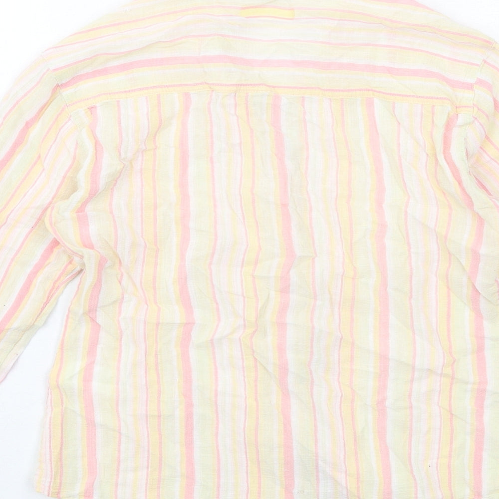 Womens UK Size 12 Editions Multicoloured Basic Button-Up