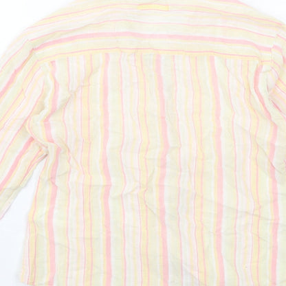 Womens UK Size 12 Editions Multicoloured Basic Button-Up