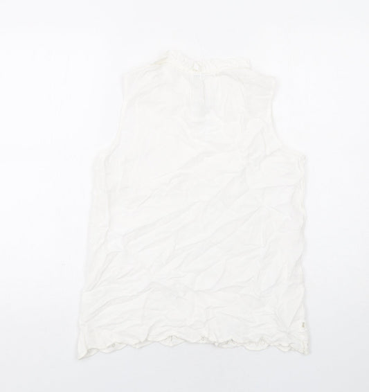 Womens UK Size XS River Island White Basic Blouse