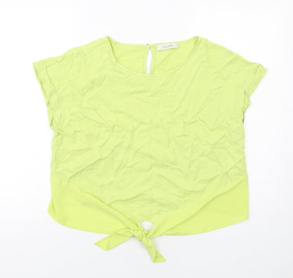 Womens UK Size 16 Oasis Yellow Basic Blouse