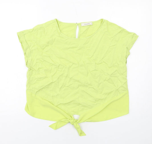 Womens UK Size 16 Oasis Yellow Basic Blouse