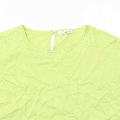 Womens UK Size 16 Oasis Yellow Basic Blouse