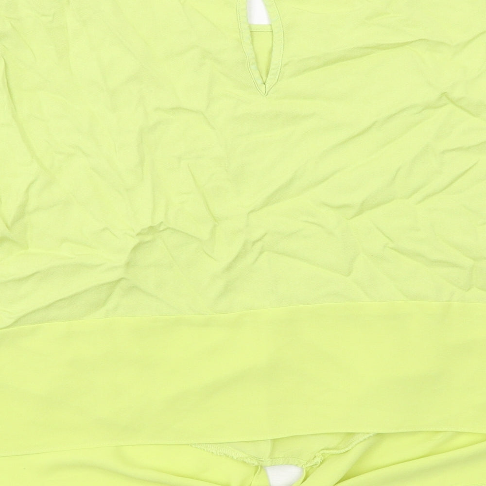 Womens UK Size 16 Oasis Yellow Basic Blouse
