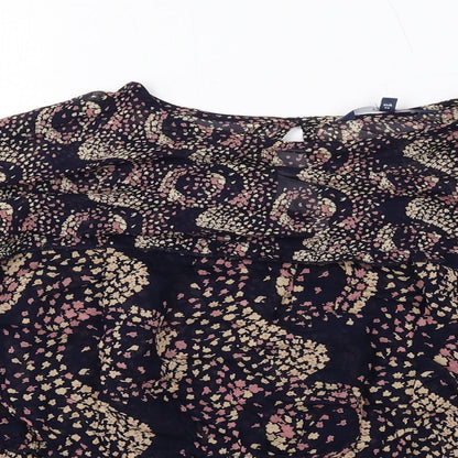 Womens UK Size 6 NEXT Blue Basic Blouse