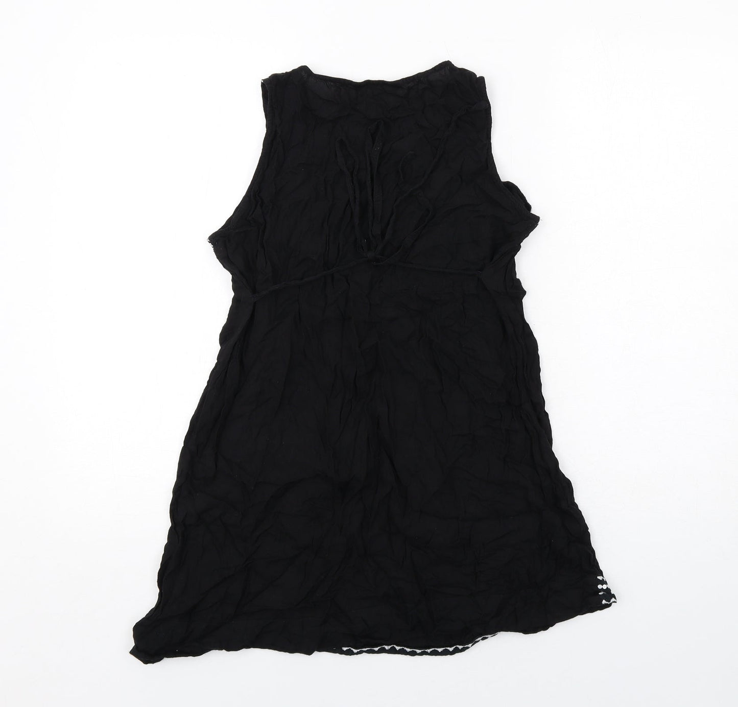 Womens UK Size 12 Dorothy Perkins Black Basic Tank
