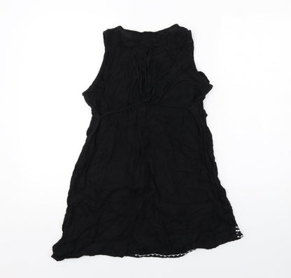 Womens UK Size 12 Dorothy Perkins Black Basic Tank