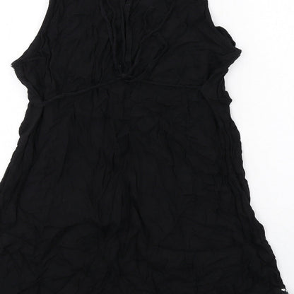 Womens UK Size 12 Dorothy Perkins Black Basic Tank