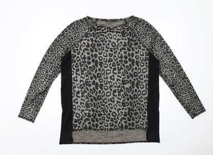 Womens UK Size L Zara Black Basic Blouse