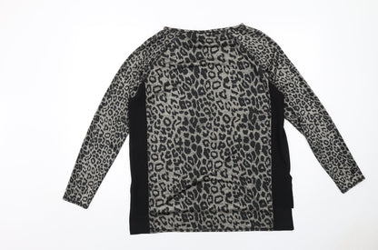 Womens UK Size L Zara Black Basic Blouse