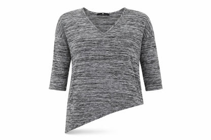 Womens UK Size 12 Very Grey Basic T-Shirt