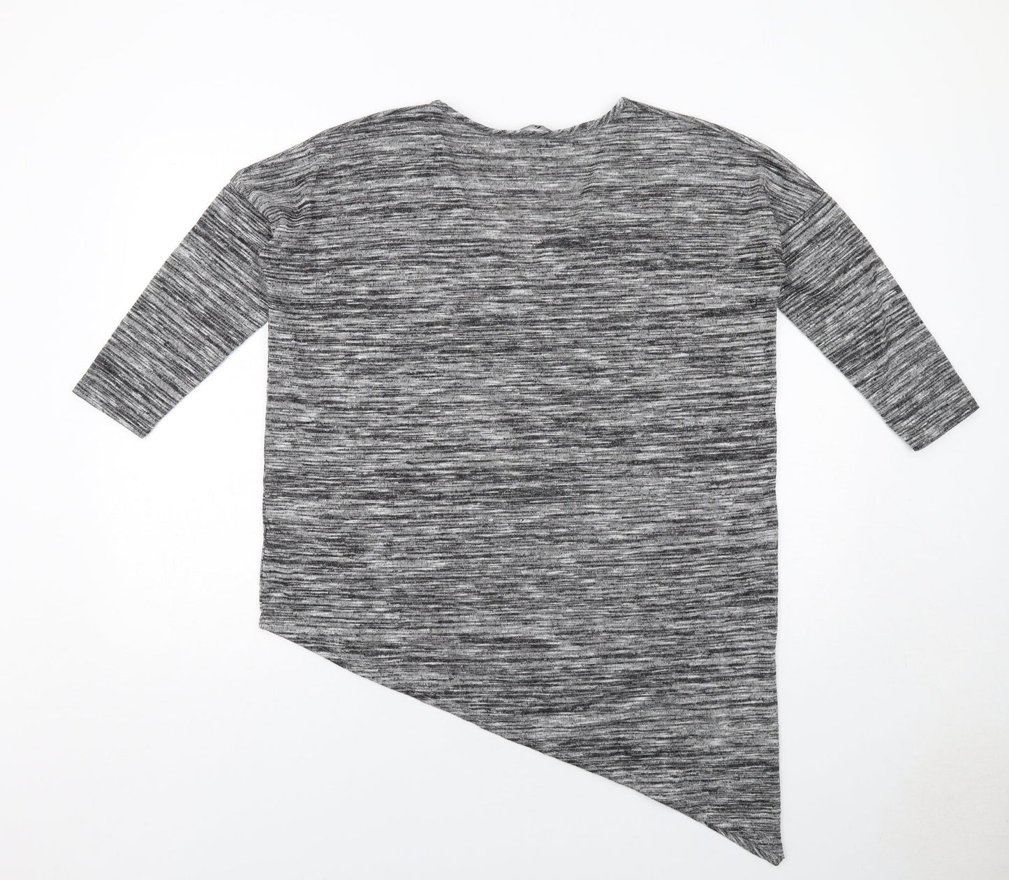 Womens UK Size 12 Very Grey Basic T-Shirt