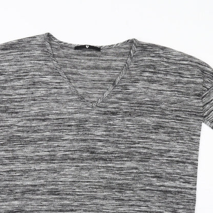 Womens UK Size 12 Very Grey Basic T-Shirt