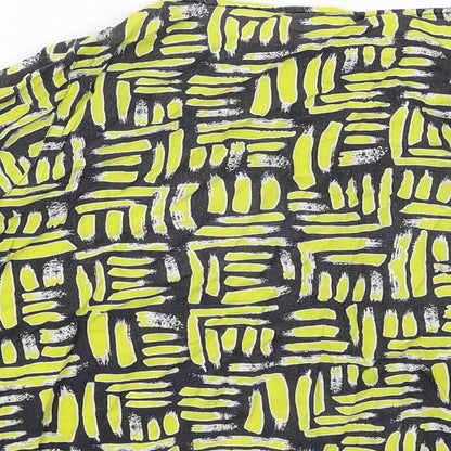 Womens UK Size 8 River Island Yellow Basic Blouse