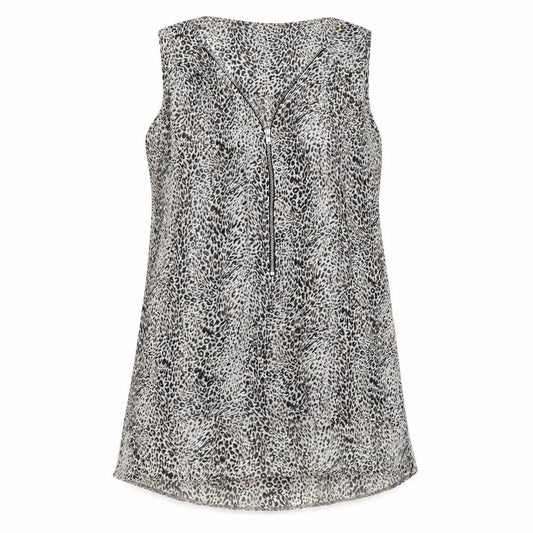 Womens UK Size 12 New Look Grey Basic Tank